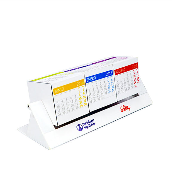 12 Sides Custom Print Cube Calendar w/Pen Holder – upromousa