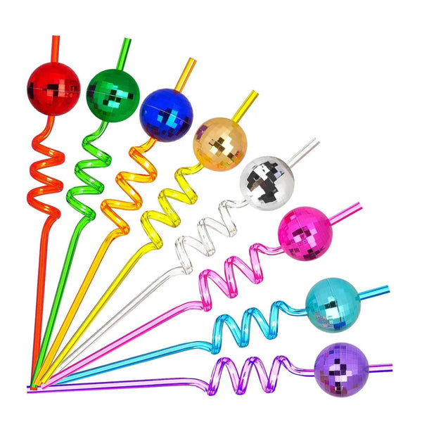 Disco Ball Straw (No Decoration)
