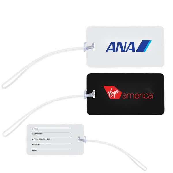 Vinyl Rectangle Luggage Tag