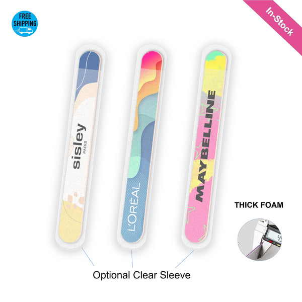 7" Full-Color EVA Thick Foam Nail File ( or with Sleeve Optional-add $0.1/pc)
