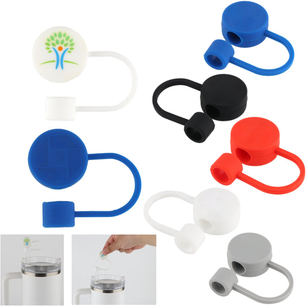 Round Silicone Straw Topper