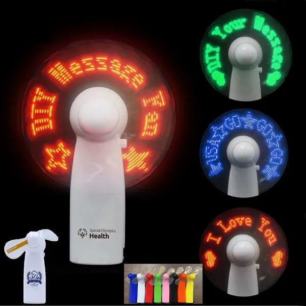 Pre-Programmed Mini LED Message Fan – upromousa