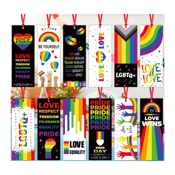 Rainbow Paper Bookmark