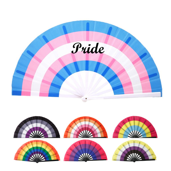 Pride Handheld Folding Fan 13"