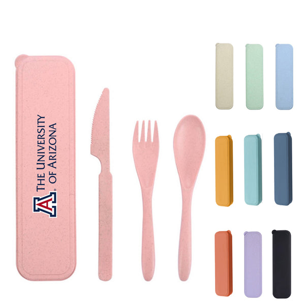 Portable Wheat Straw Cutlery Set