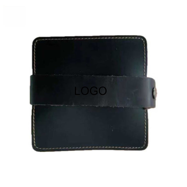 Full Grain Square Shaped Leather Coaster Set-6PCS