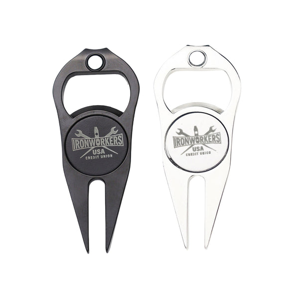 Zinc Alloy Divot Tool With Bottle Opener