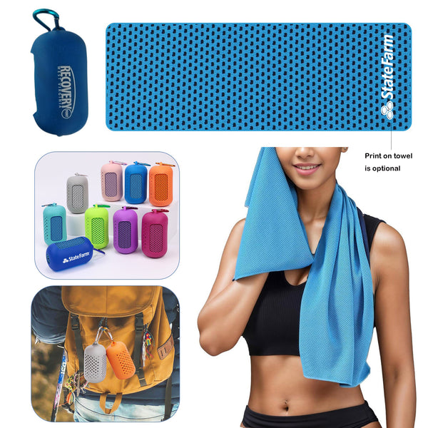 12"x35" Cooling Towel with Silicone Case