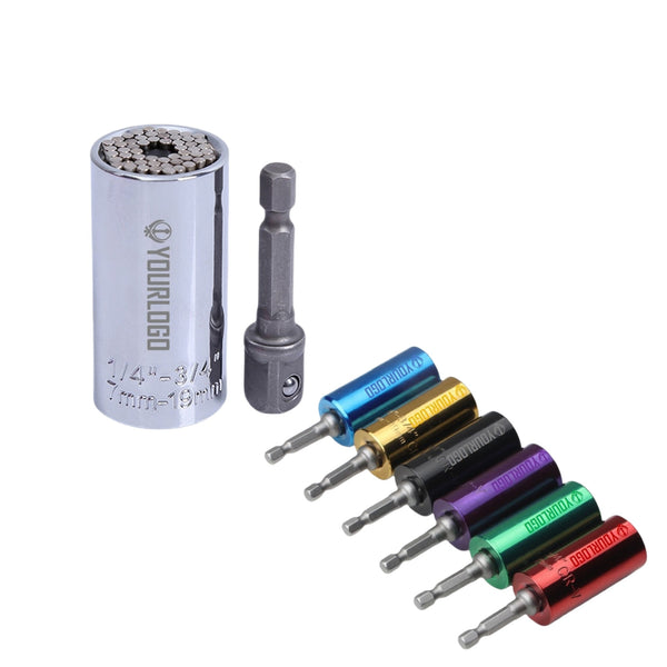 Super Universal Socket Wrench Set with Power Drill Adapter
