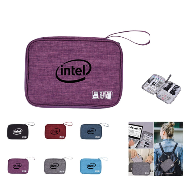 Compact Travel Tech Organizer Pouch