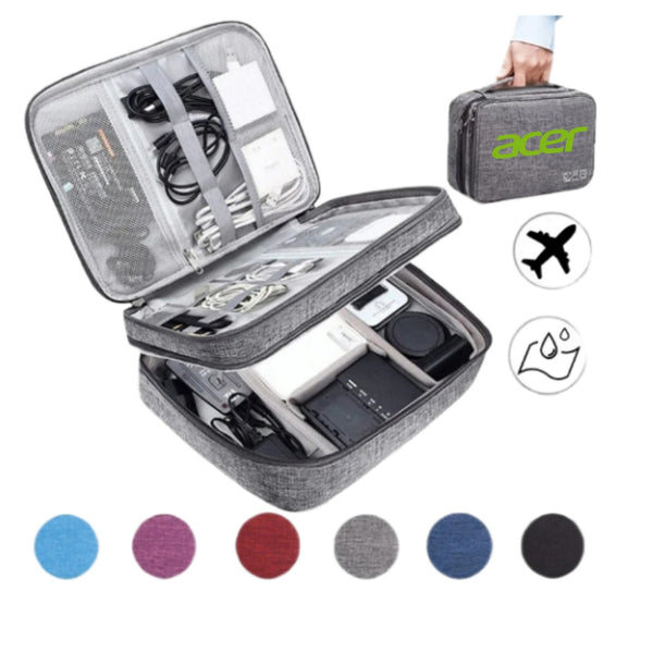 Three Layers Electronics Organizer Bag