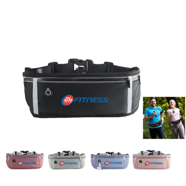 Running Belt Fanny Pack with Headphone Hole