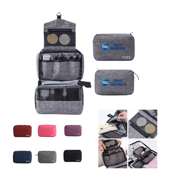 Large Capacity Travel Toiletry Bag with Hanging Hook