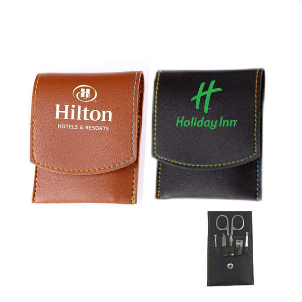 6 Pieces Manicure Set in Leather