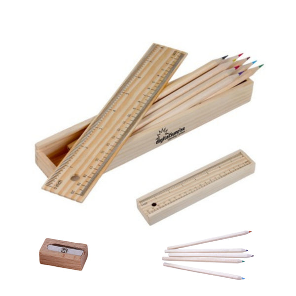 12 Colored Wooden Pencil Sets