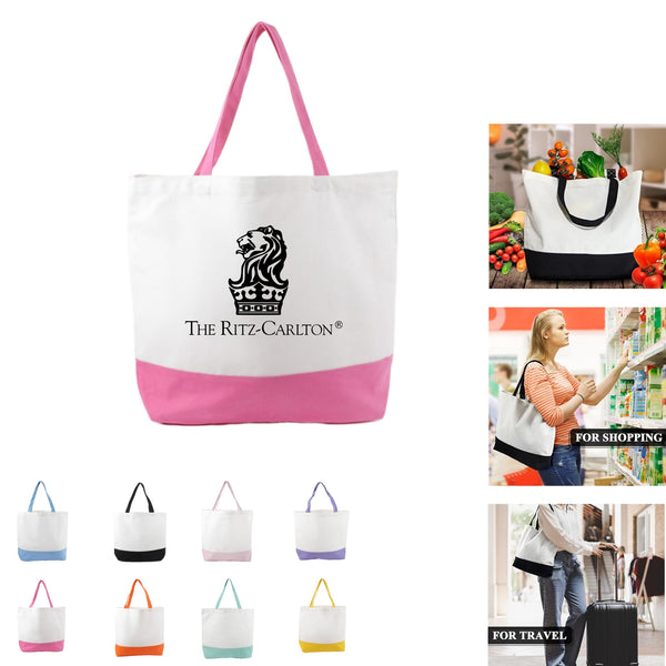 Cotton Canvas Reusable Grocery Shopping Bags