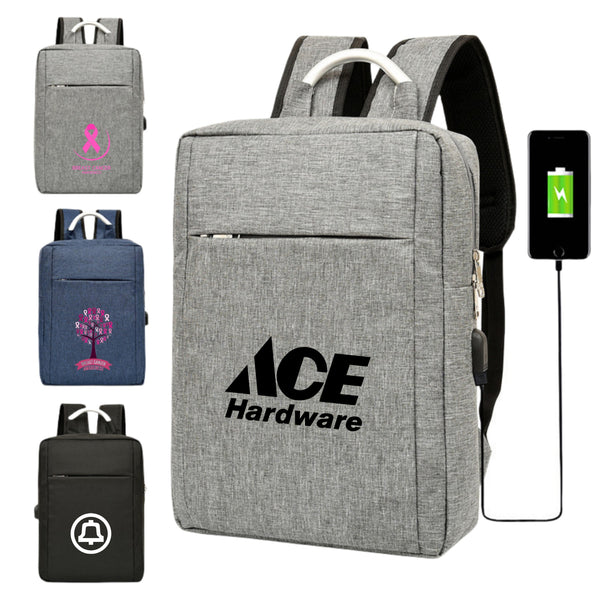 15.6 inch Travel Laptop Backpack with USB Charging Port