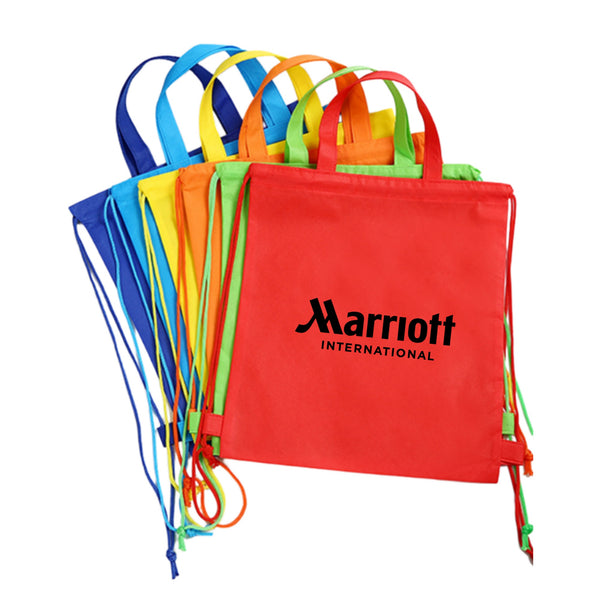 Non-Woven Drawstring Backpack With Handles