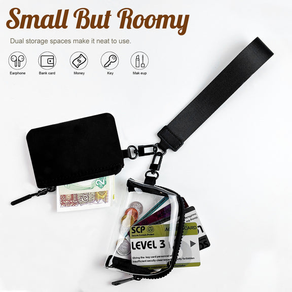 Mini Zip Keychain Wristlet Wallets – upromousa