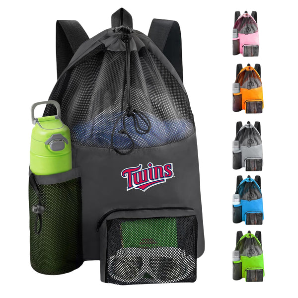 Waterproof Mesh Beach Bag Drawstring Backpack
