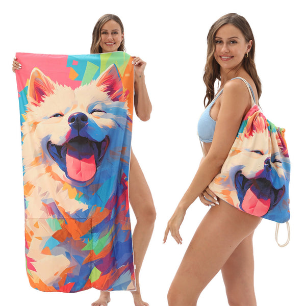 2-in-1 Foldable Beach Towel