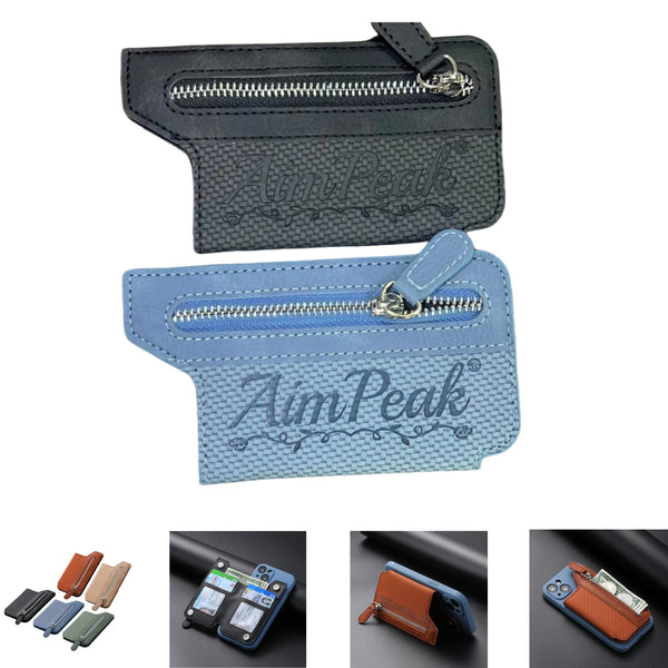 Stick On Flip PU Leather Wallet