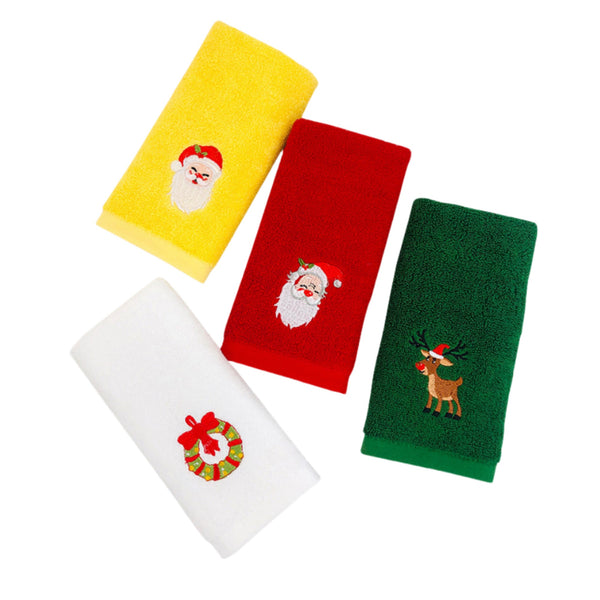 Embroidered Cotton Face Towels