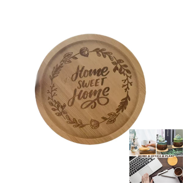 Round Bamboo Coaster