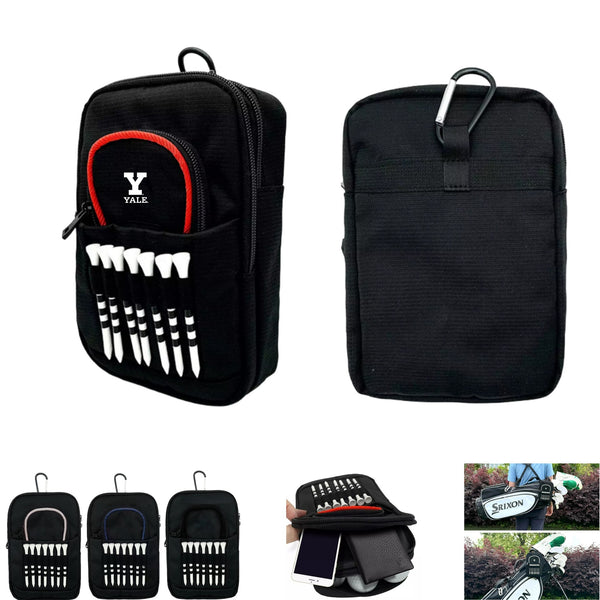 Multi-Pockets Golf Bag Pouch with Detachable Clip
