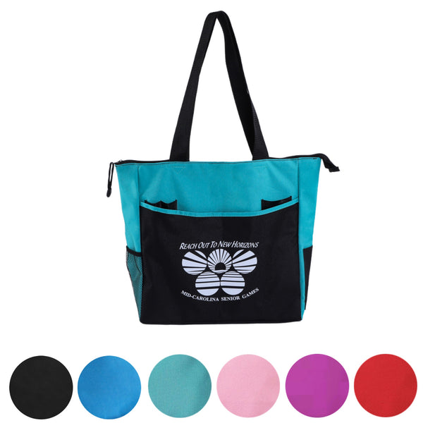 Personalized Zippered Tote Bag