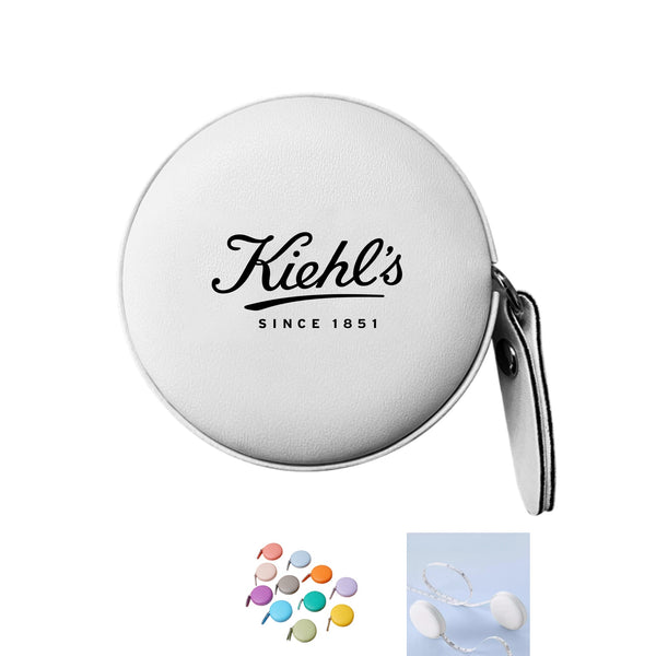 Soft PU Leather Round Retractable Measuring Tape