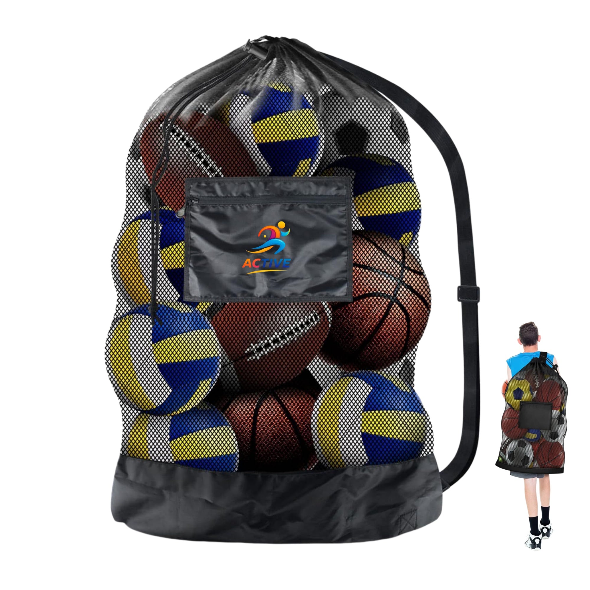 Extra Large Mesh Sports Ball Bag – upromousa