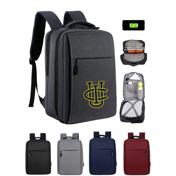 Customizable High End Laptop Backpack Luggage With USB Port - OCEAN