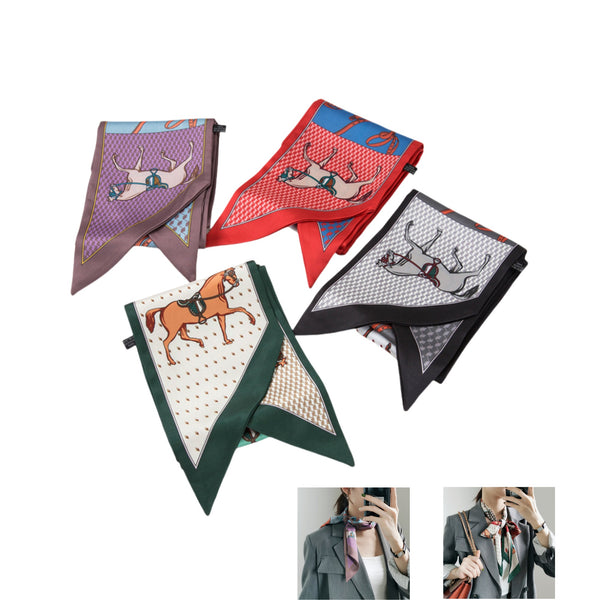 Lady's Slim Long Satin Scarf