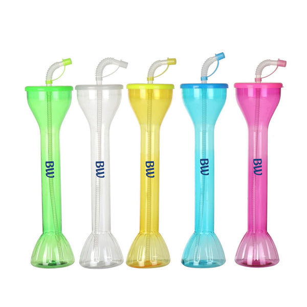 600ML Clear Yard Cup with Straw