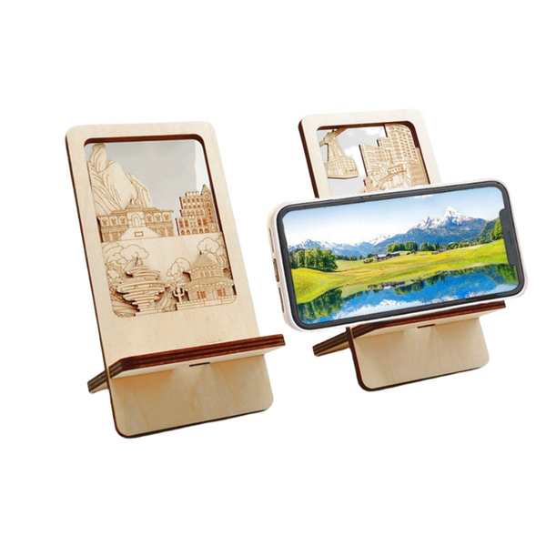 Wood Carving Cell Phone Holder