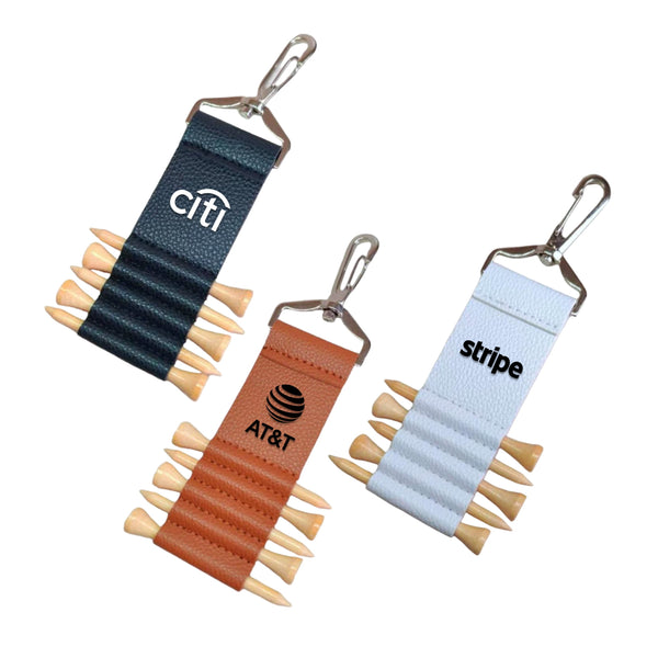 PU Leather Golf Tee Holder