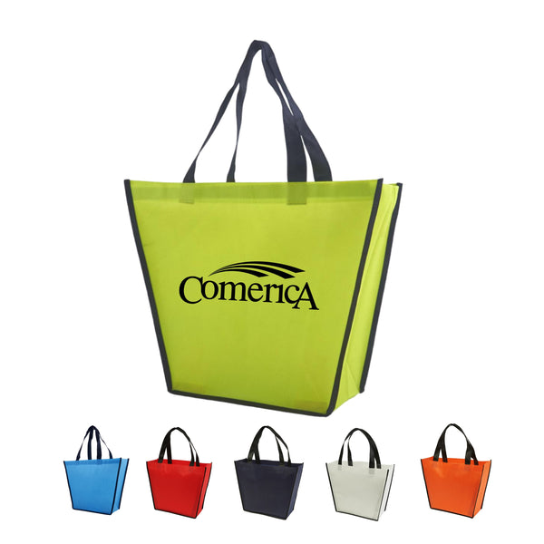 Trapezoid Shaped Non Woven Tote - OCEAN