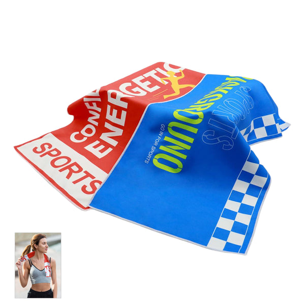 11" X 18" Full Color Microfiber Rally Towel - Ocean