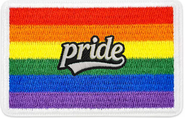 Rainbow Flag Embroidered Patch